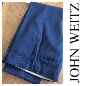 JOHN WEITZ Men’s Navy Blue Dress Pants ~ 33 W 32 L
